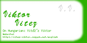 viktor vitez business card